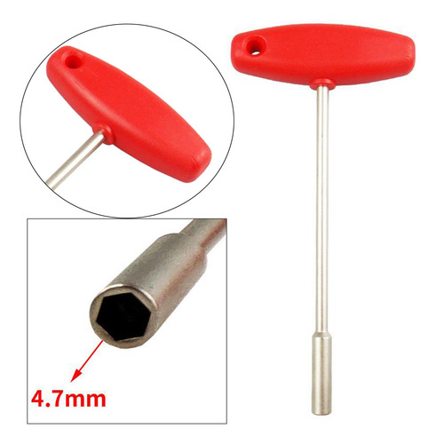 Llave De Radios Interna De Bicicleta Vaso Hexagonal 4.7nn