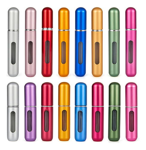Mini Perfumero Portátil Recargable 8ml Atomizador Colores X3