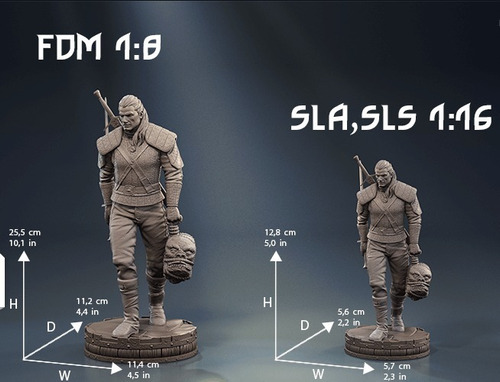 The Witcher Geralt Of Rivia G Archivo Stl Para Impresión 3d