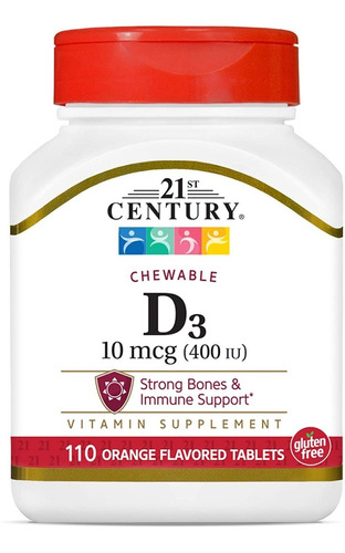 Vitamina D3 Premium Salud Natural 400iu 110 Tabletas Eg D88