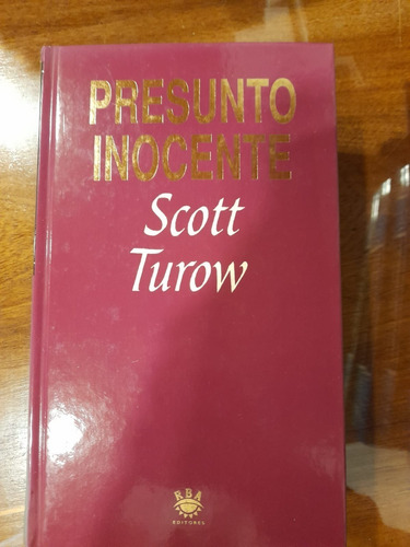  Presunto Inocente Scott Turow Editorial Rba Libros