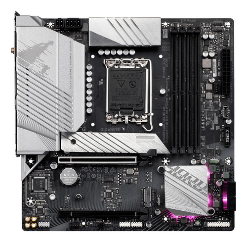 Placa-mãe Gigabyte B760m Aorus Elite Ax Lga1700 Ddr5 preta