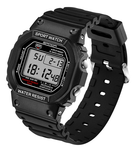 Alarma De Fecha Digital Led For Hombre (bw), Impermeable, D