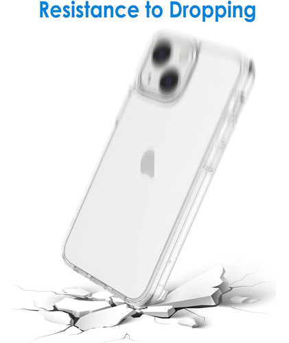 Jetech Funda P/ iPhone 13 Mini Transparente Protectora