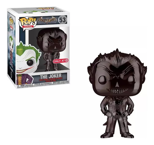 Funko Pop Dc Batman Arkham Asylum The Joker Black Chrome