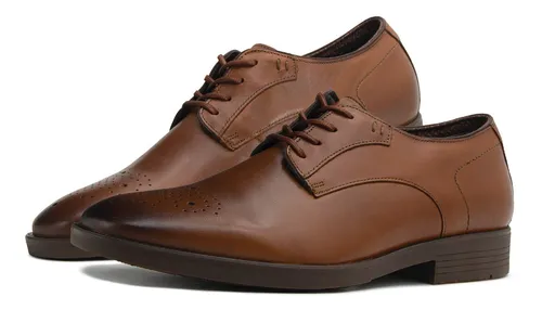 Zapato Flexi Piel Mocas n Bostoniano Para Hombre Caf Env o gratis