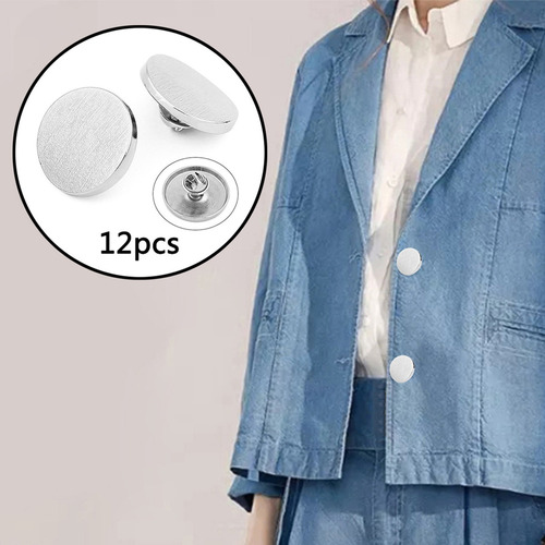 Botones De Jeans Ajustables Instantáneos, 12 Juegos De Perno