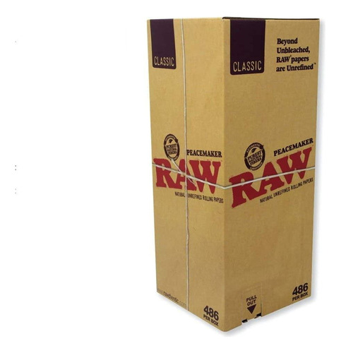 Rolling Papers 486 Peacemaker Conos Raw, 140 Mm, 1,5 G, Sin