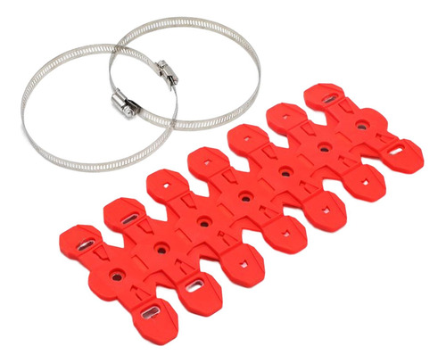 Protector De Tubo De De Motocicleta Para Motocicleta Rojo