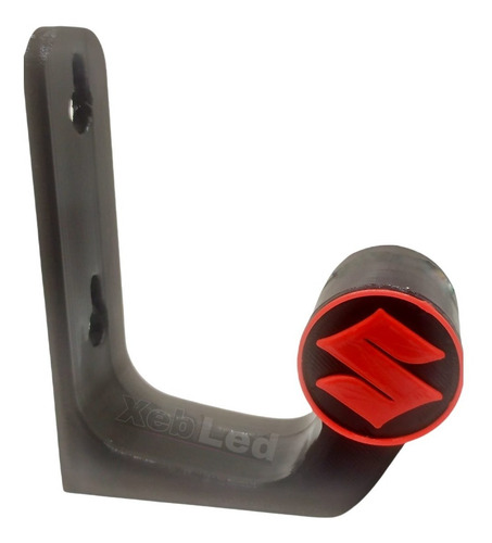Imagen 2 de 5 de Gancho Porta Casco Moto Soporte Suzuki - Xebled