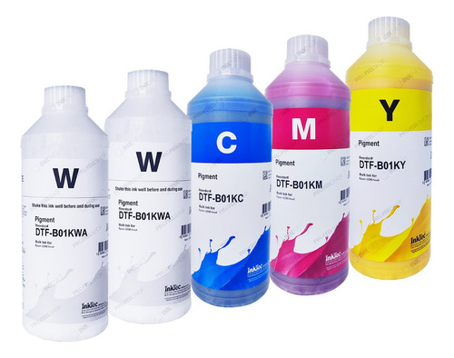 5 Litros Tinta Dtf Inktec P/plotter Ep I3200 Dx4 Dx5 Dx6 Dx7