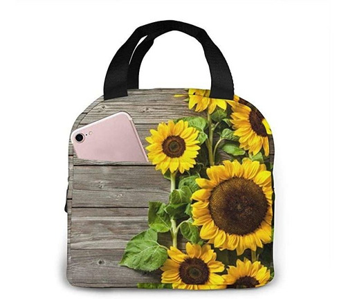 Plantas Temático Bolsa De Girasol Almuerzo Para Mujeres Niña