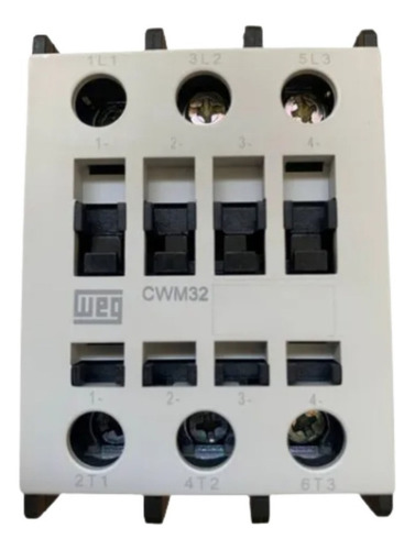 Chave Contatora Tripolar Weg 32a 220v Com Nf 2na 2nf 10 Und