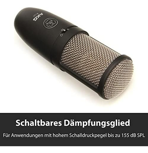 Akg Pro Audio P420, Micrófono Condensador Dual Negro
