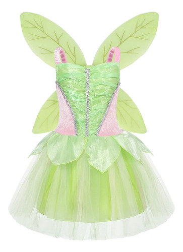 Vestido De Princesa Tinker Bell Para Niña  Fiesta De Hallowe