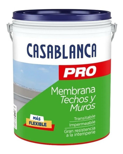 Membrana Liquida Casablanca Pro Techos Y Muros 20k - Colores