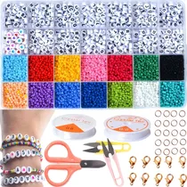 Comprar Cuentas Pulseras Cuentas Letras Acrílico Bisuteria Chaquiras