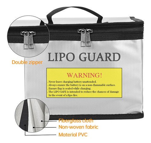 Bolsa De Litio A Prueba De Fuego Lipo Safe A Prueba De Explo