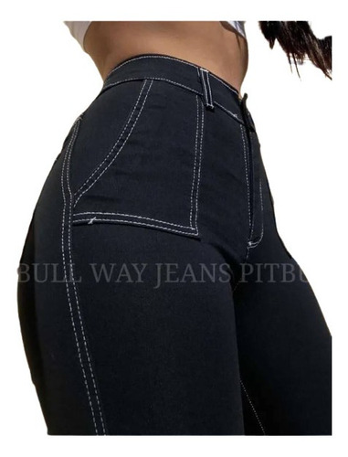 Jeans Elastizado Pitbull Way Denim Mujer Calce Perfecto