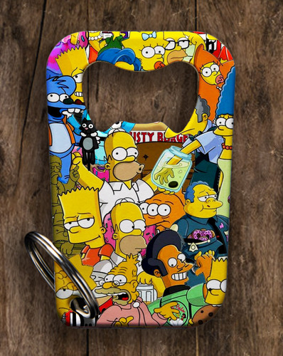 Llaveros Destapador Personalizado Simpsons #1 Pack 30