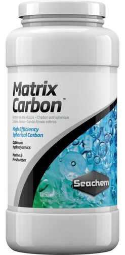 Matrix Carbon 500ml Seachem Melhor Carvão Ativado Aquários