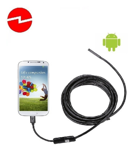 Mini Camara Endoscopica Android/win Inspección 5mt Musb/usb Color Negro