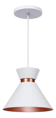 Pendente Lustre Luminária Berlim 15cm Branco