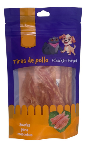 Snack Para Mascotas Gato O Perro Tiras De Pollo