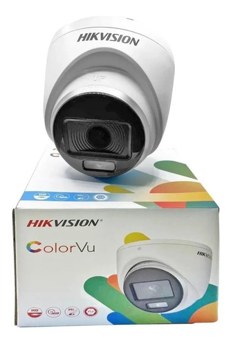 Camera Dome Colorvu Hikvision 2megas  L2,8mm + Super Brinde