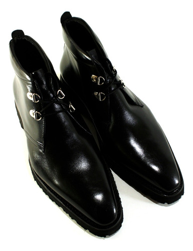 Imagen 3 de 6 de Bota Hombre Cuero Premium Diseño Tiberio By Ghilardi