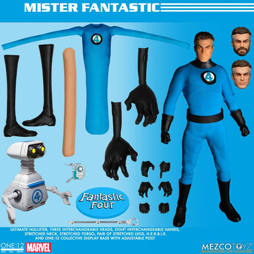 Conjunto De Bonecos De Ação Mezco Fantastic Four One:12 Delu