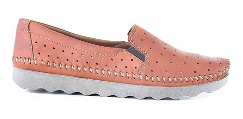 Mocasin Cuero Mujer Briganti Zapato Confort Goma Mcmo03654 1