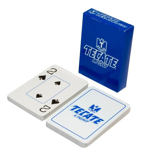 Baraja Poker Tecate Light: 100% Plástica