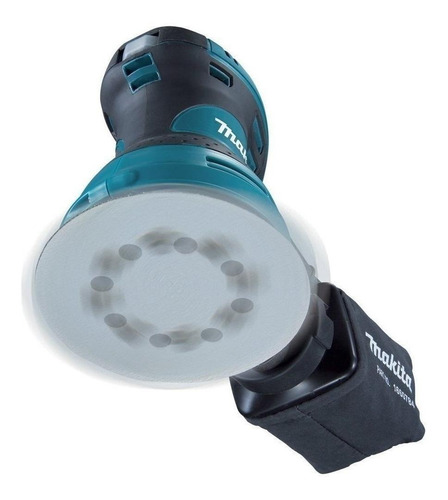 Imagen 3 de 8 de Lijadora roto orbital Makita BO5030 con sistema velcro azul 300W 220V