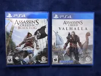 Comprar Juegos Físicos Assassin's Creed Valhalla Y Black Flag Iv Ps4