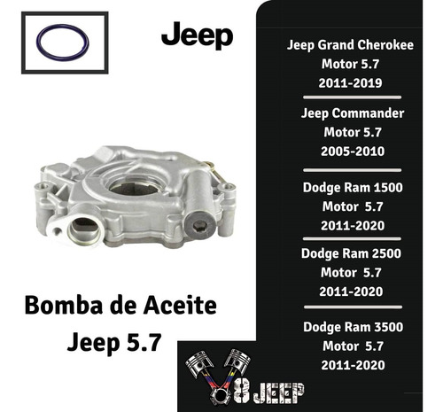 Bomba Aceite Jeep Grand Cherokee Motor  5.7  2011/2015 