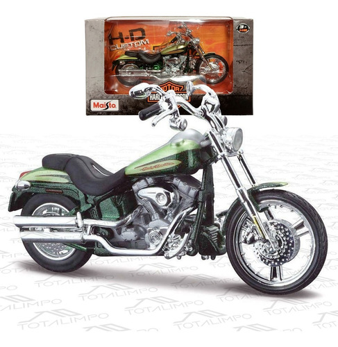 Motos Harley Davidson 1:18 H-d Custom Maisto 31360 Cuota