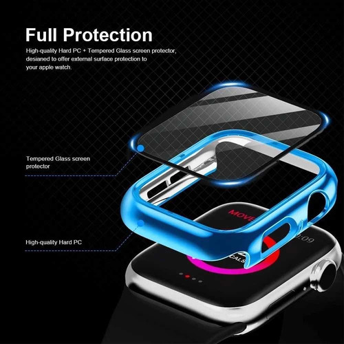 Imagen 3 de 10 de Protector De Pantalla Para Apple Watch Serie 7