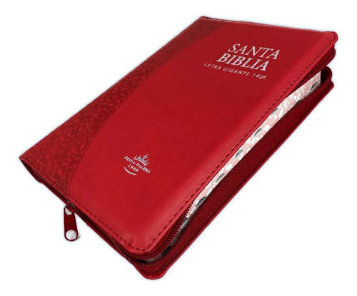 Imagen 2 de 4 de Biblia Reina Valera 1960 Letra Grande Cierre Indice Rojo