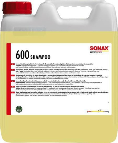 Shampoo Detergente Suavisante Lavado Espuma Auto 10l Sonax