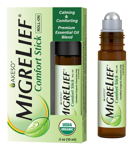 Aceite Roll On Orgánico Para Migrañas Y Dolor De Cabeza