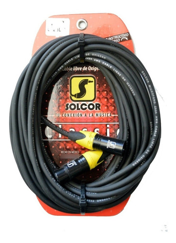 Cable Solcor Microfono Señal Dmx 5226l15 Xlr - Xlr 15mts