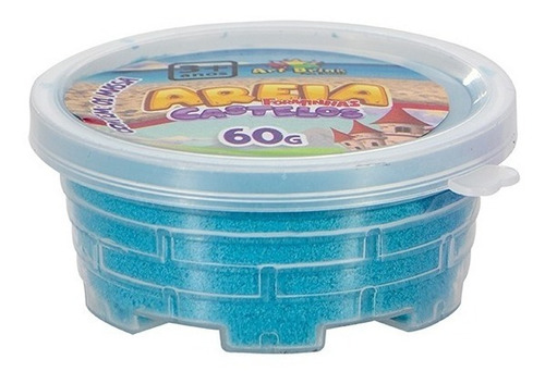 Kit Com 25 Massinhas De Areia Cinética + Forminha De Castelo