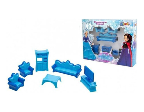 Sala Brinquedo Encantada Das Princesas 7 Pçs Infantil