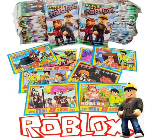 Kit 200 Cartinhas Roblox = 50pctes Cards Bater Bafo Roblox