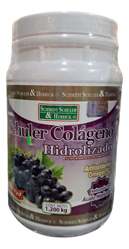 Schuler Colageno Hidrolizado 1.2 Kg Sabor Uva