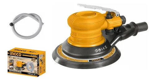 comprar Lijadora Ingco Neumatica Industrial 1\u002F4 150mm\u002F6 Aps1512 Color Naranjo