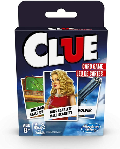 Clue Juego De Cartas Hasbro Original Nuevo