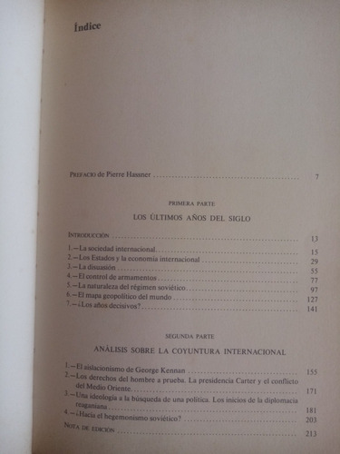 Los Últimos Años Del Siglo, Raymond Aron. Espasa, 1985
