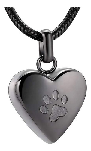 Collar Urna Relicario Corazón Cenizas Cremación Perro Mascot